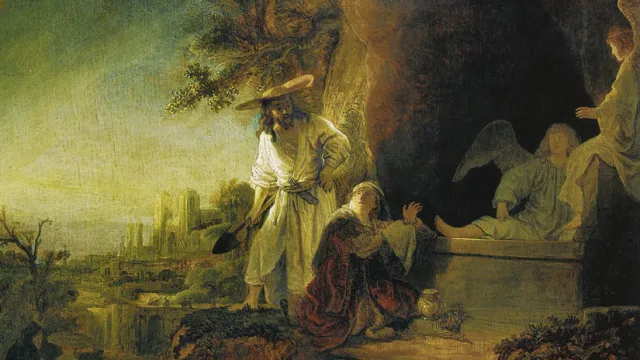 Christus als Gärtner, Maria (Foto: Pascale Rondez) Christus als Gärtner, Maria — Bild: Rembrandt (Foto: Pascale Rondez)