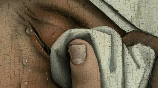 Weyden,_Rogier_van_der_-_Descent_from_the_Cross_-_Detail_women_(left) (Foto: Rogier van der Weyden, Public domain, via Wikimedia Commons) Weyden,_Rogier_van_der_-_Descent_from_the_Cross_-_Detail_women_(left) (Foto: Rogier van der Weyden, Public domain, via Wikimedia Commons)