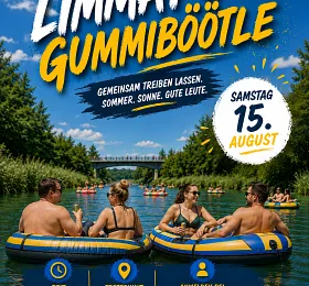 Gummiböötle Flyer 15. August 2026 (Foto: cool+ ) Gummiböötle Flyer 15. August 2026 (Foto: cool+ )